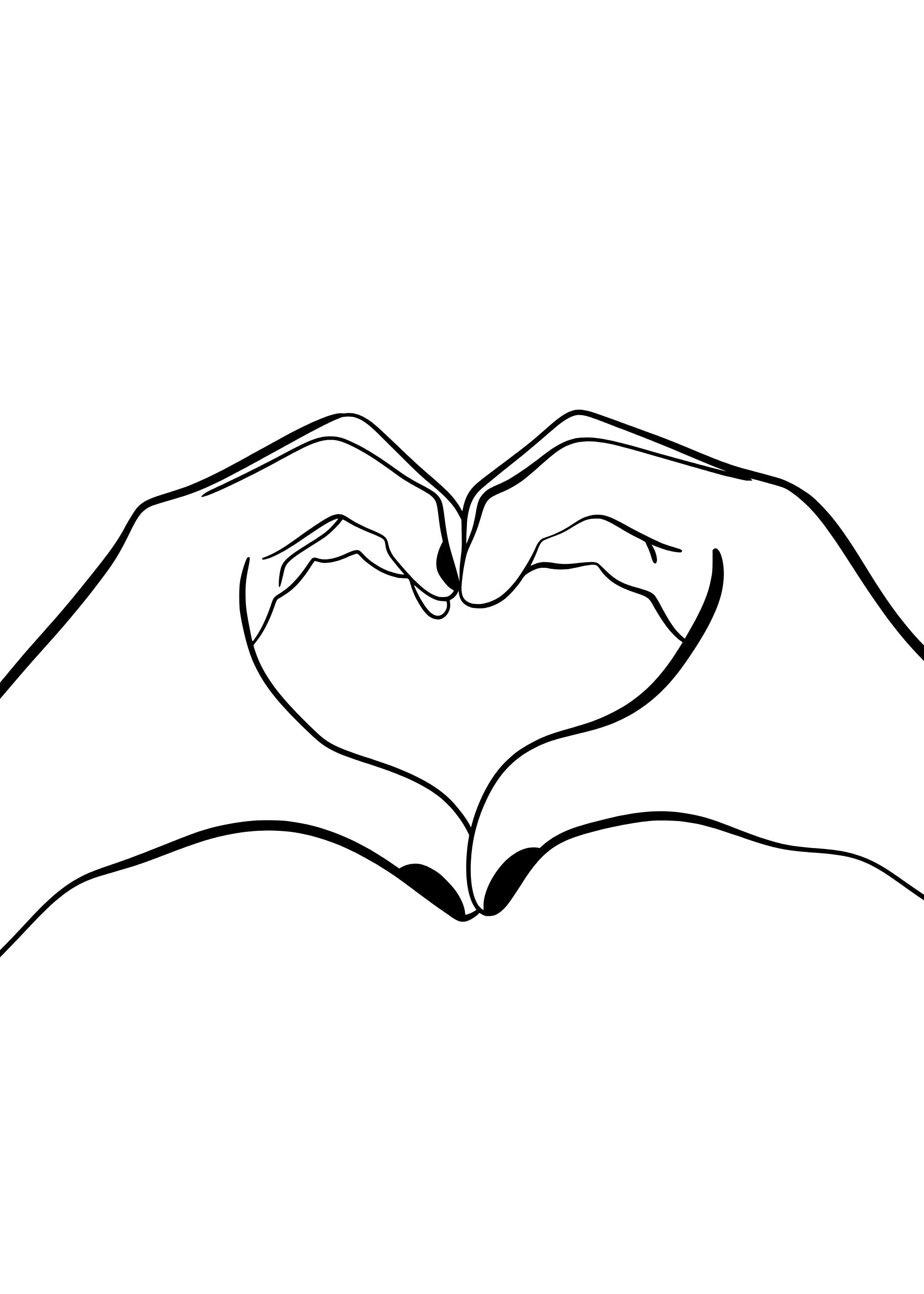 Love hands - Poster (vit) - 2