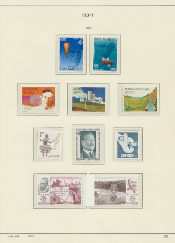 Samling Europa CEPT 1983-1989 - 2
