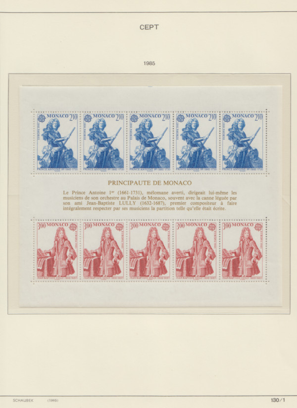 Samling Europa CEPT 1983-1989 - 6