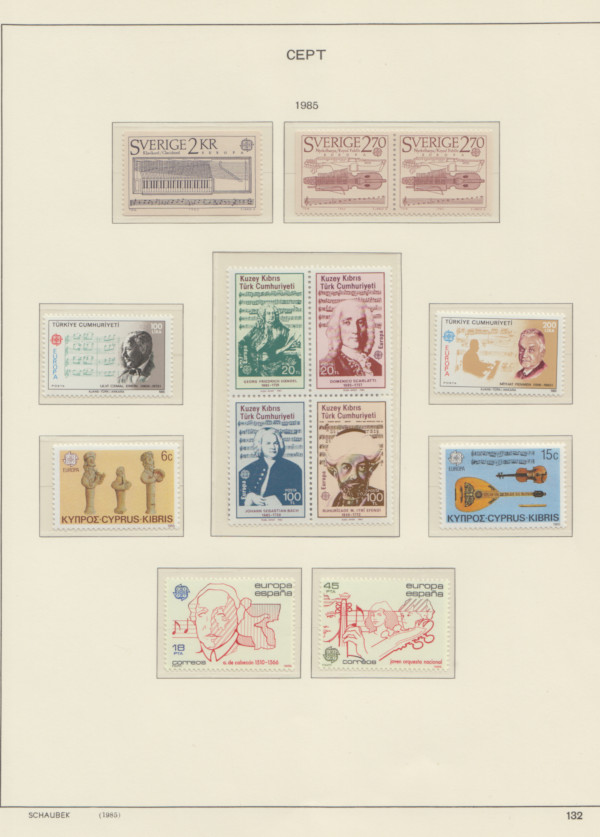 Samling Europa CEPT 1983-1989 - 5