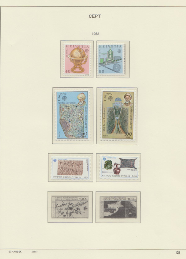 Samling Europa CEPT 1983-1989 - 3