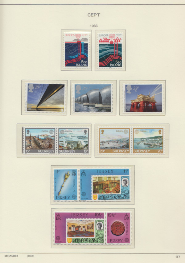 Samling Europa CEPT 1983-1989
