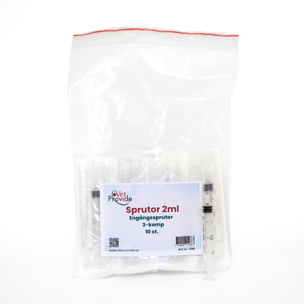Sprutor 2 ml centrisk 3 komponent (10 st) VetProvide