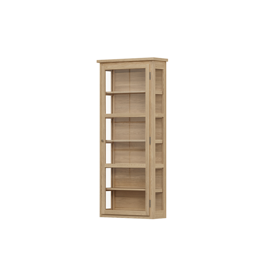 N4 Light Oak Vägghängt Vitrinskåp - Lindebjerg Design - 3