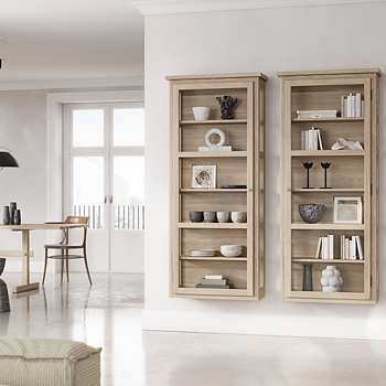 N4 Light Oak Wall Hung Cabinet - Lindebjerg Design