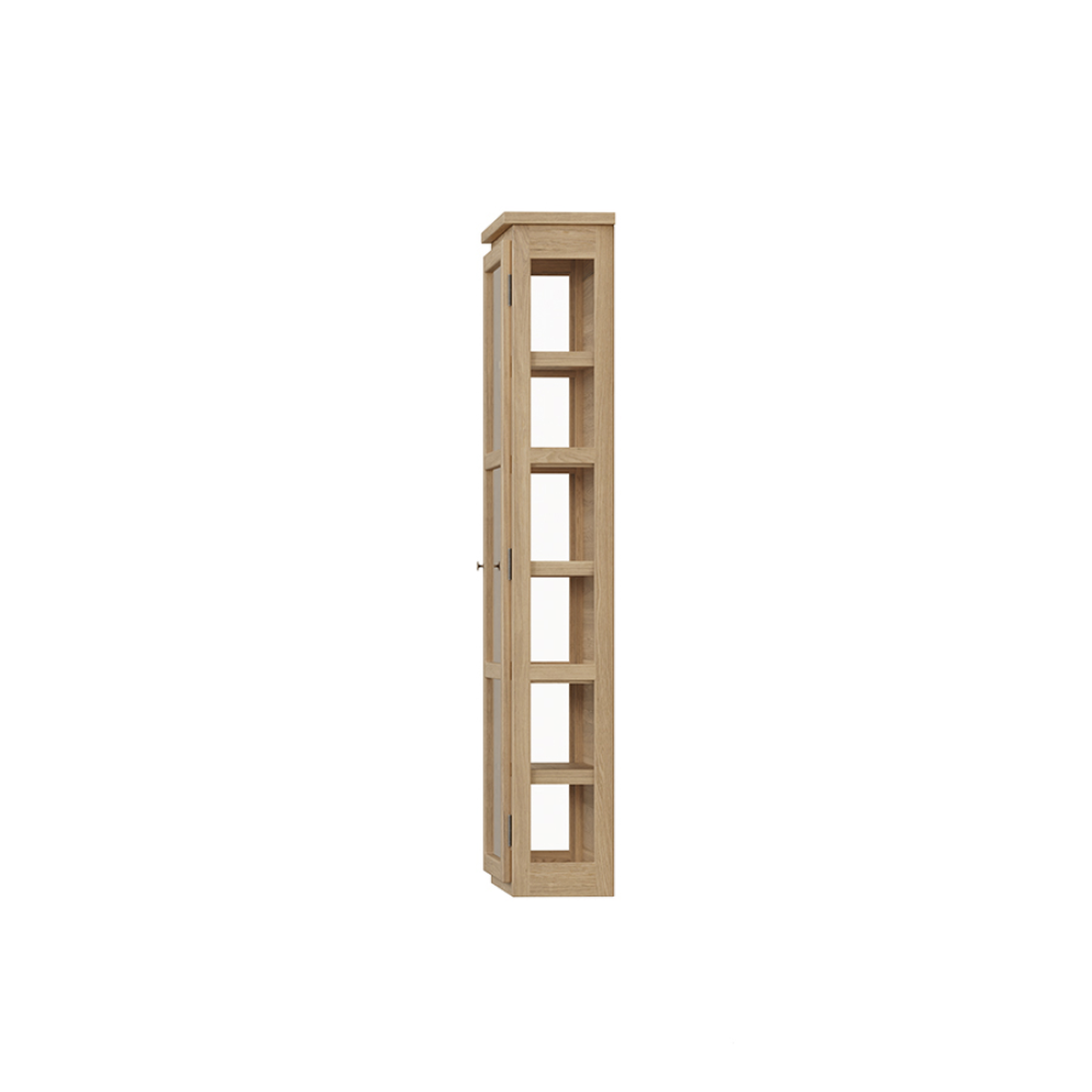 N4 Light Oak Vägghängt Vitrinskåp - Lindebjerg Design - 4