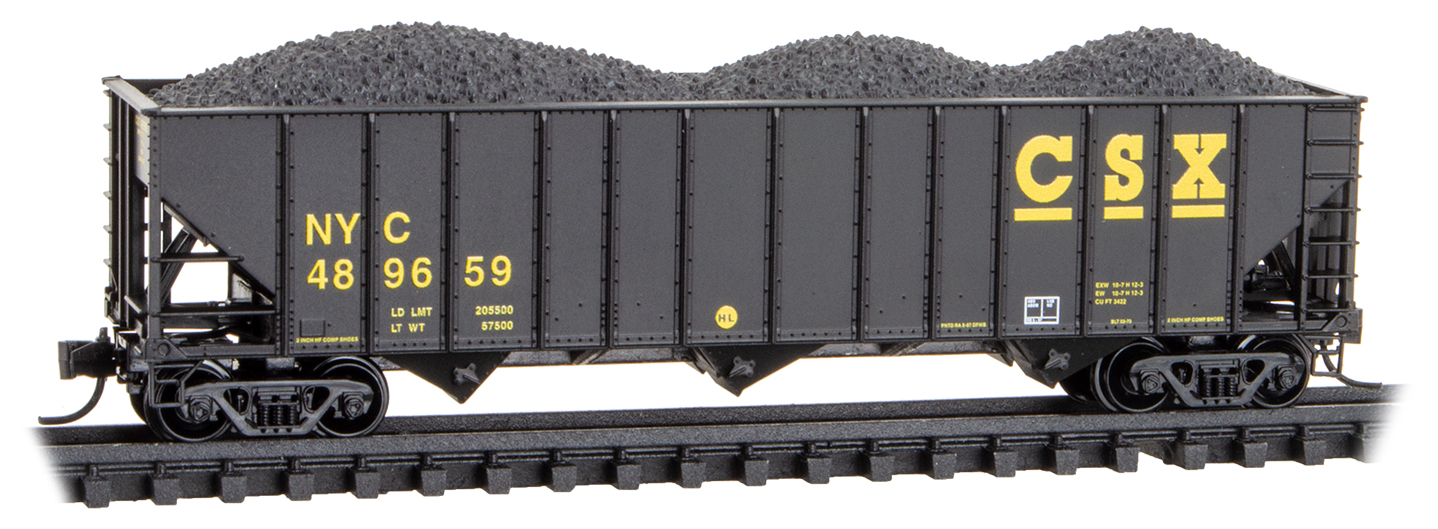 Hopper car 100 ton 3-bay covered CSX #489659