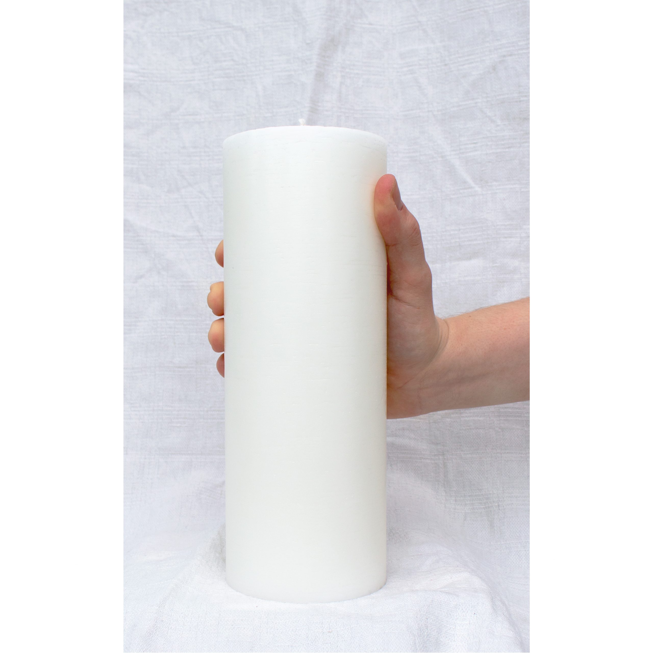 Cylinder candle 10 x 25 cm 100% Stearin - 2