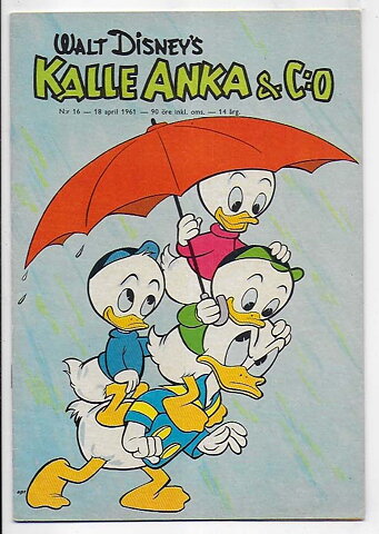 Kalle Anka & C:O 1961 Nr 16 FN/VF