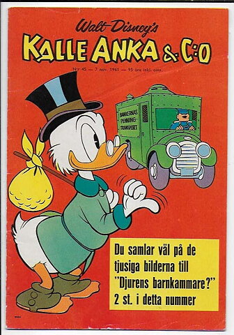 Kalle Anka & C:O 1961 Nr 45 VG