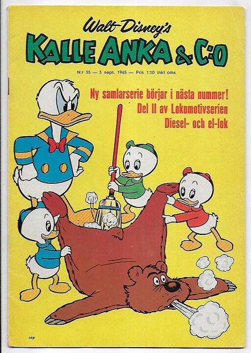 Kalle Anka & C:O 1965 Nr 35 VG/FN