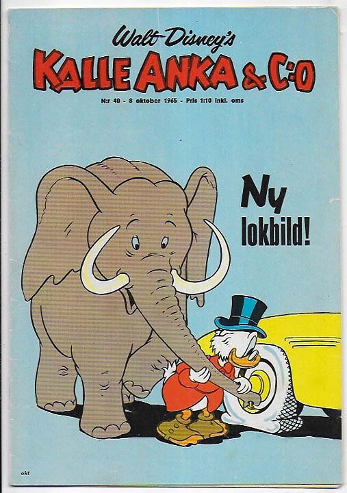 Kalle Anka & C:O 1965 Nr 40 VG/FN