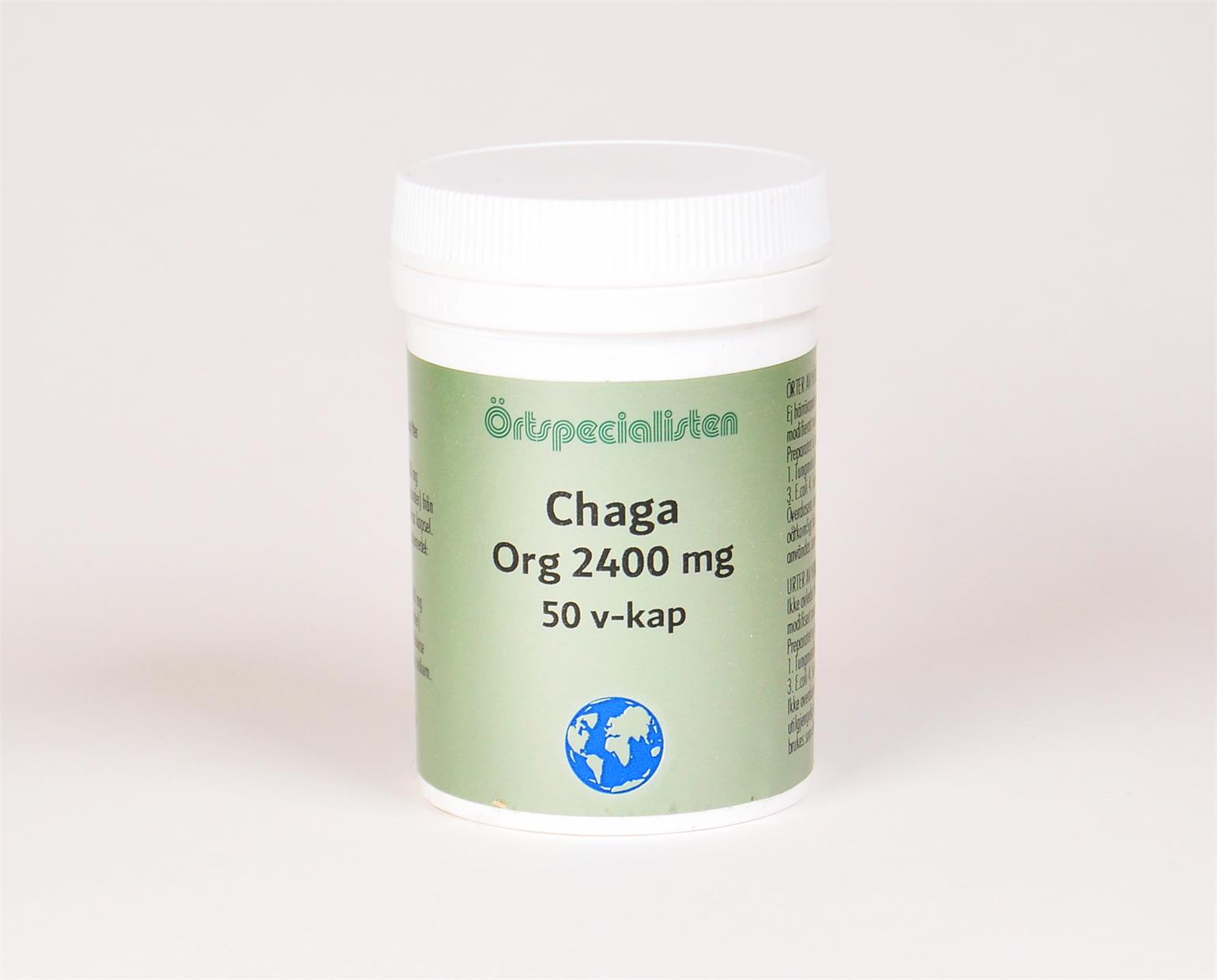 Chaga Bio 2400mg 50vk - Örtspecialisten