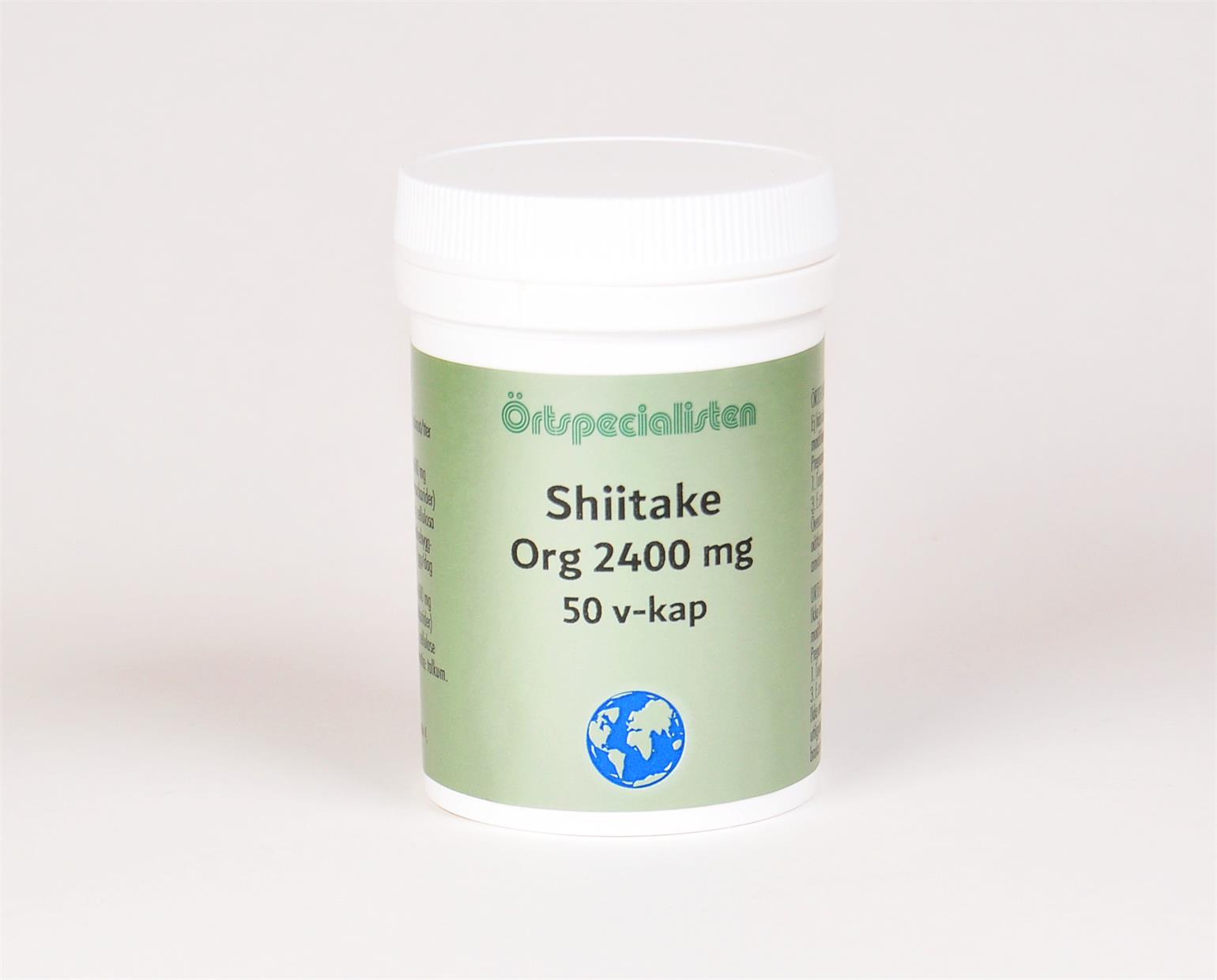 Shiitake Bio 2400mg 50vk - Örtspecialisten