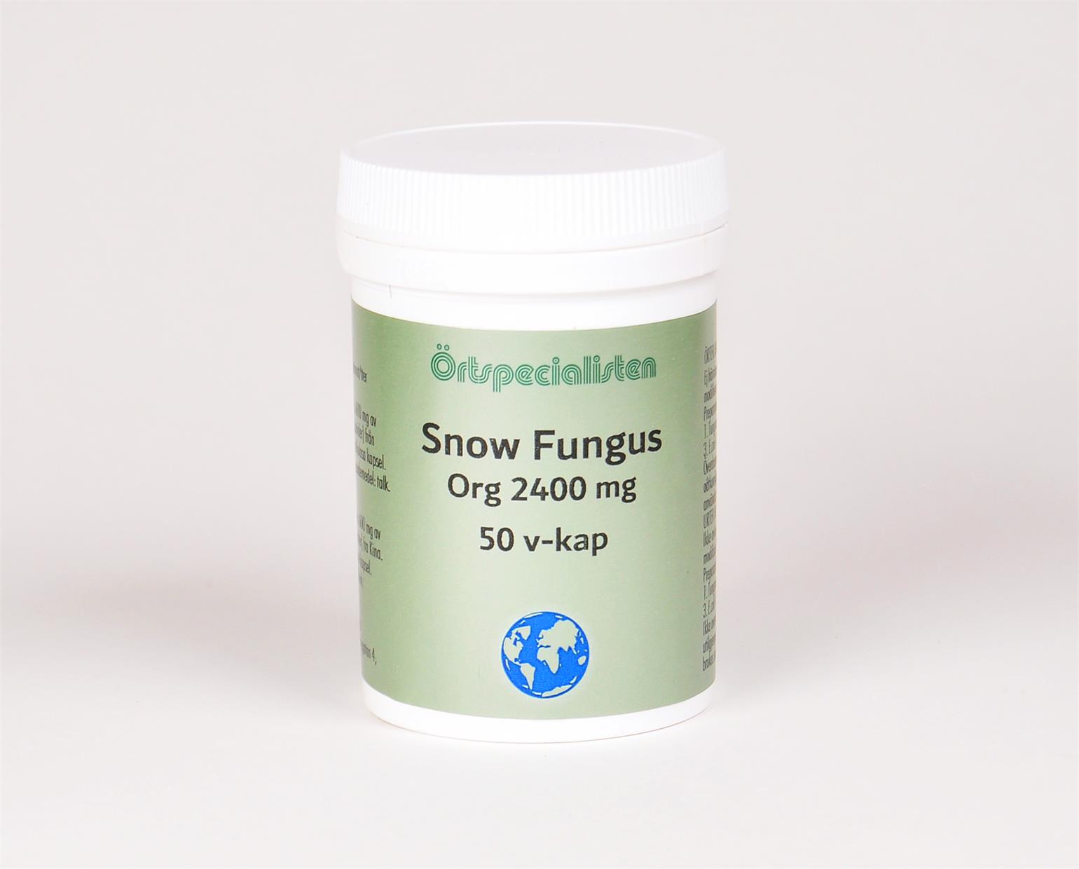 Snow Fungus Bio 2400mg 50vk - Örtspecialisten