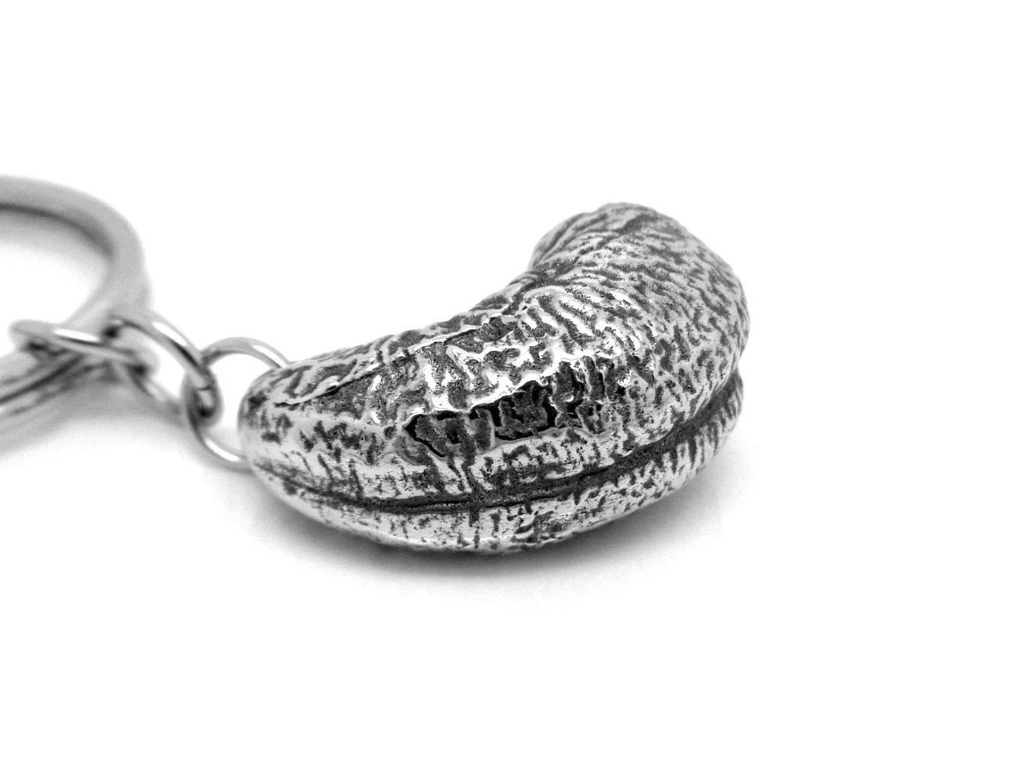 Cashewnöt Nyckelring, Nöt Accessoar, Natur Nyckelhållare i Tenn och Stål - 3