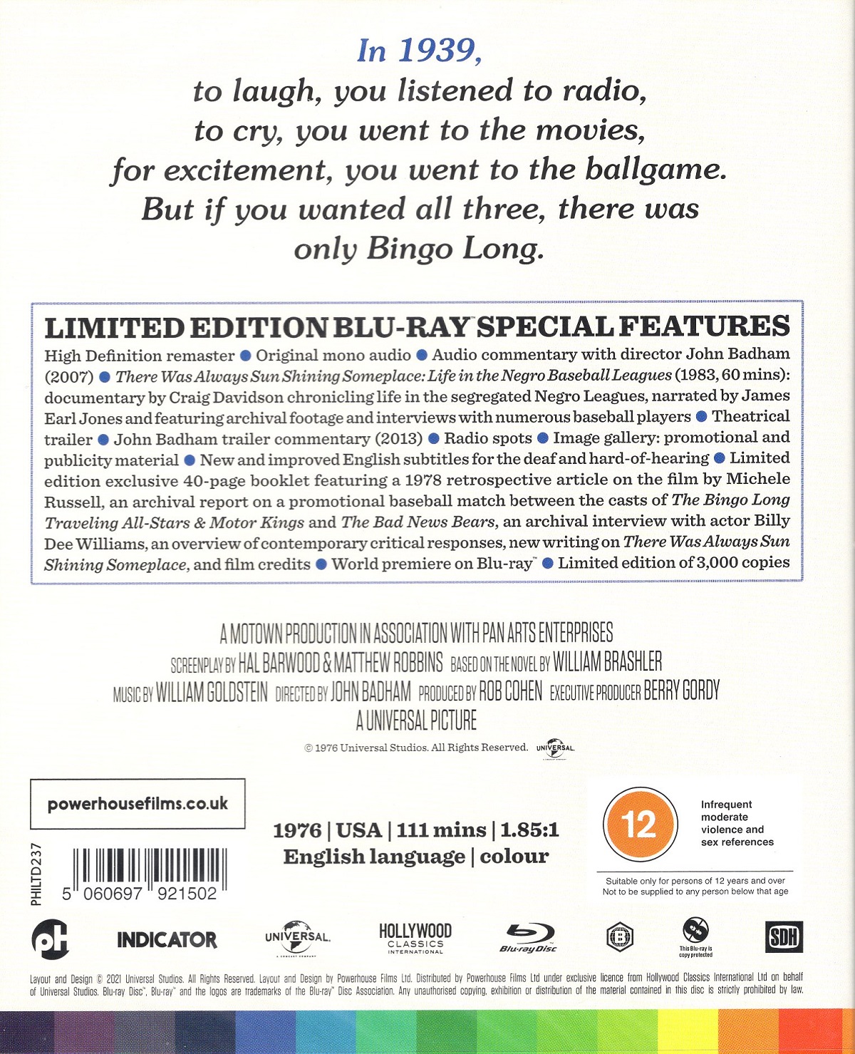 The Bingo Long Traveling All-stars & Motor Kings (Limited Edition) (ej svensk text) (Blu-ray) - 2