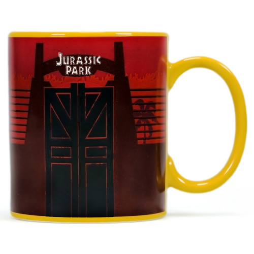 Mug: Heat Changing Mug - Jurassic Park - Gates - 2
