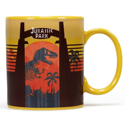 Mug: Heat Changing Mug - Jurassic Park - Gates