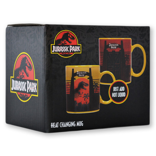 Mug: Heat Changing Mug - Jurassic Park - Gates - 3