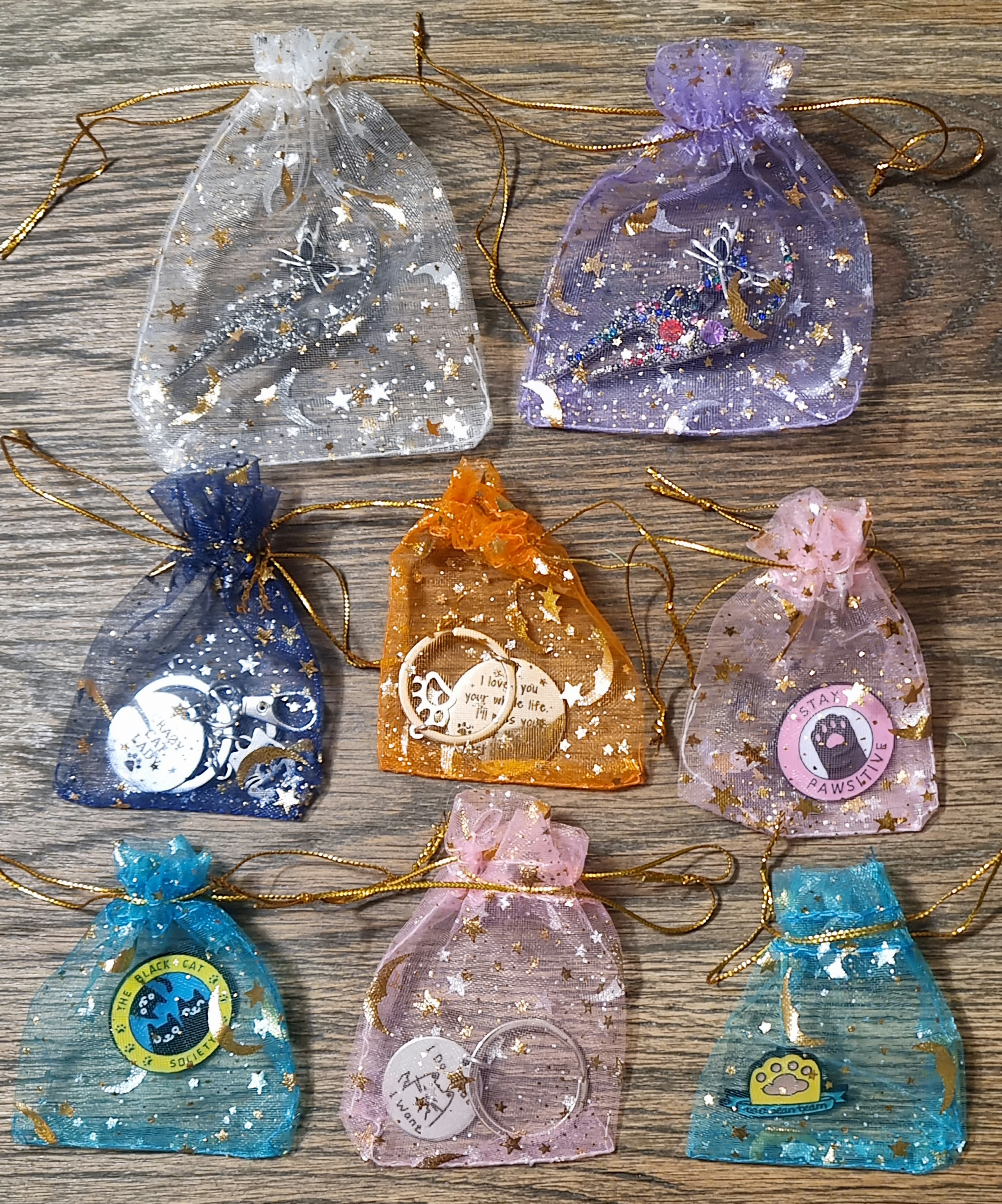 Brosch  "Glitterkatt, färg" FRAKTFRITT - 2