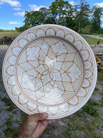 Marockansk Keramik  - Fat mocca 35 cm 