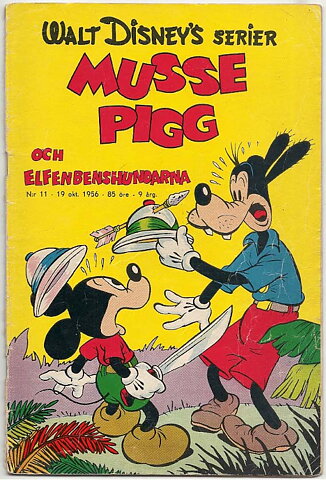 Walt Disney's Serier 1956 Nr 11 GD+