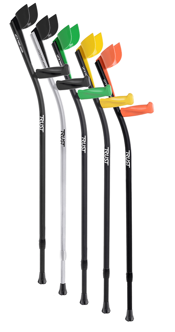 Let's Twist Again kryckor - 2 st - Ergonomiska kryckor (fler färger)