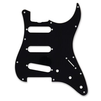Pickguard  '62 Stratocaster 3-Ply Truss Rod Scoop (Black)