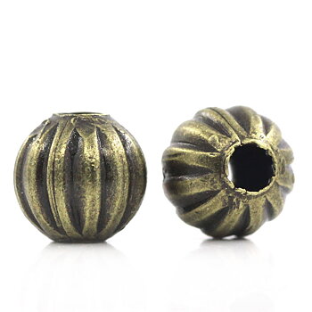 Spacer bead   Bronzr, Melon round