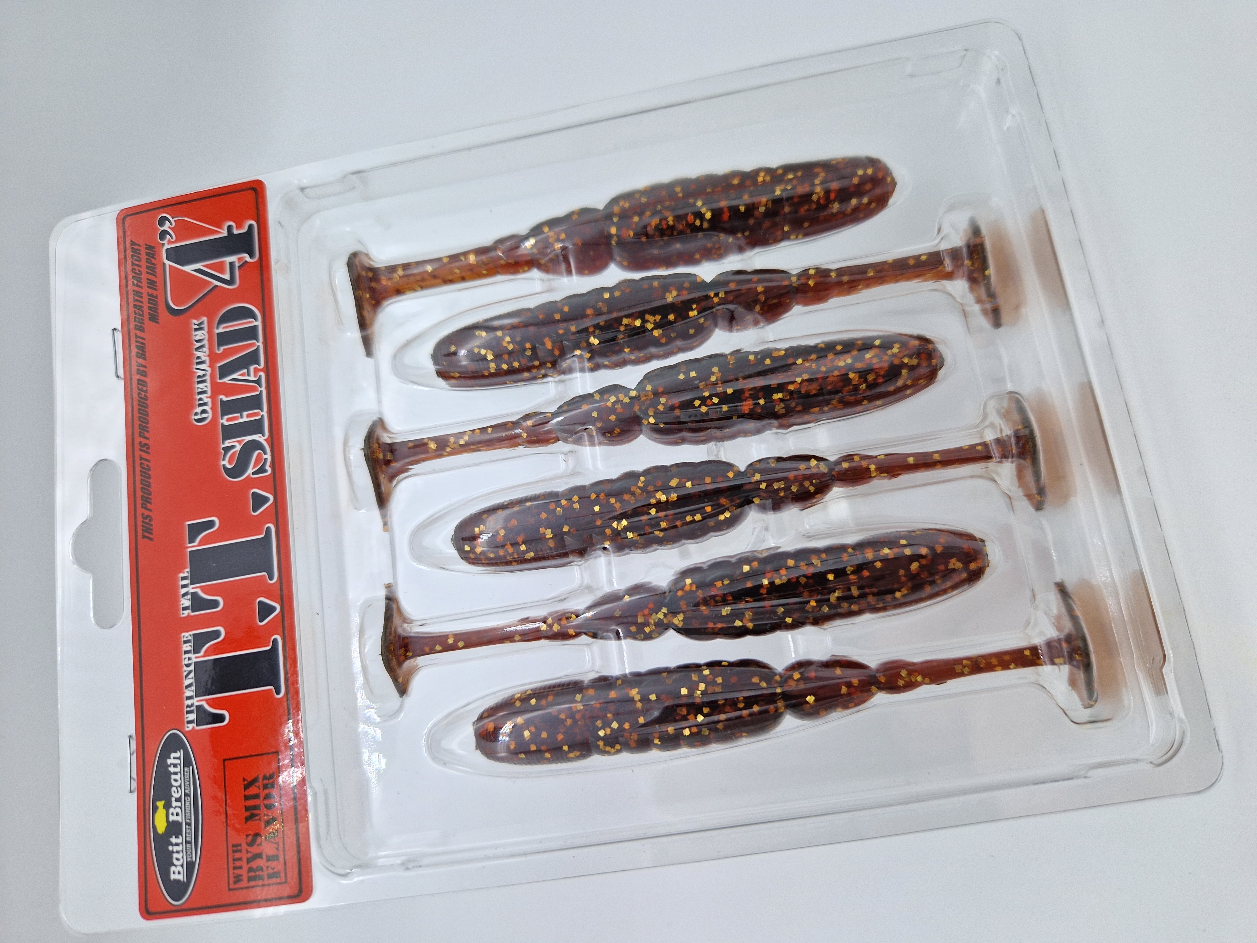 Bait Breath Bys T.T. Shad  4'' 10 cm 6-pack - 6
