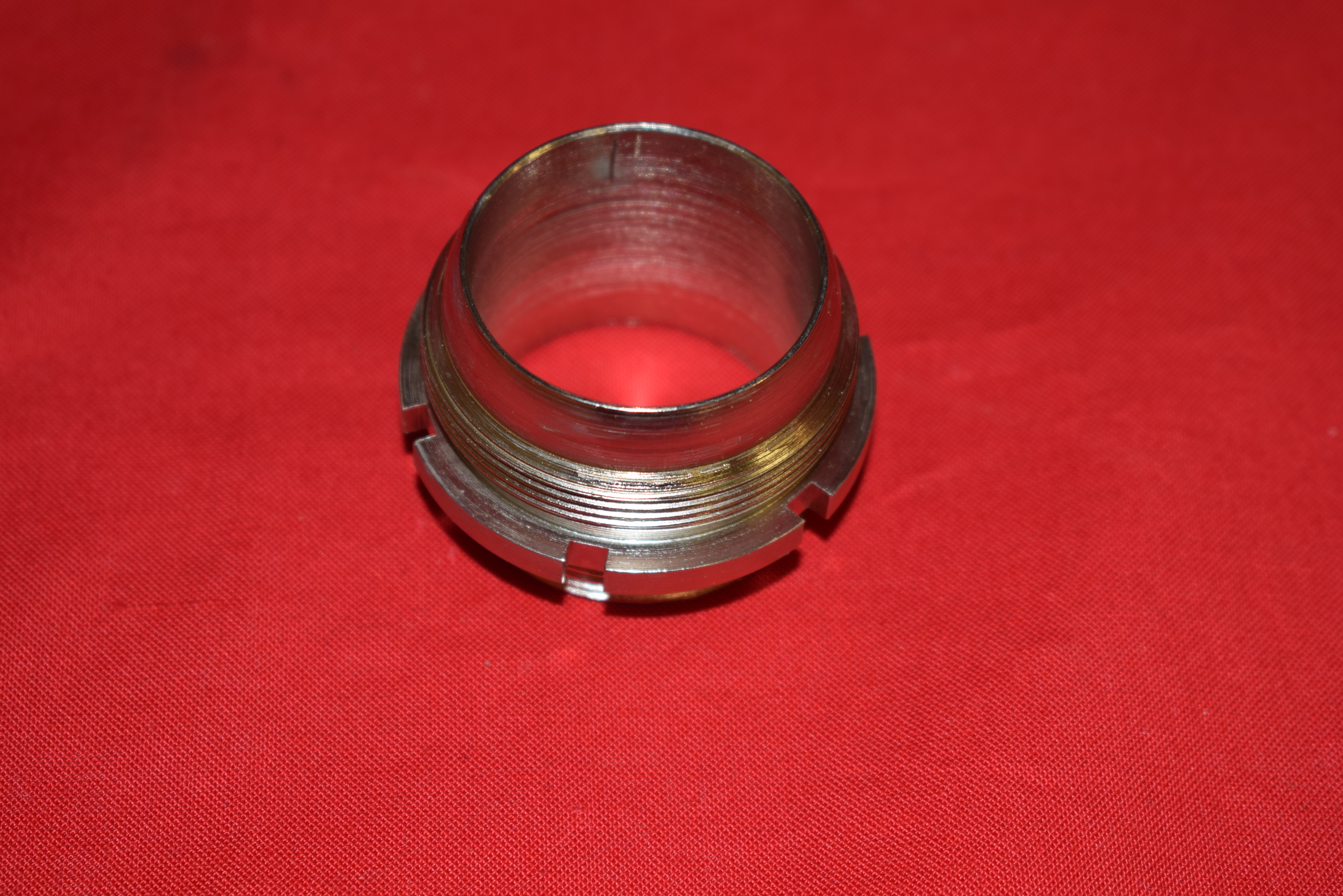 Exhaust pipe nipple Harley JD 1921-29 74" Nickel - 2