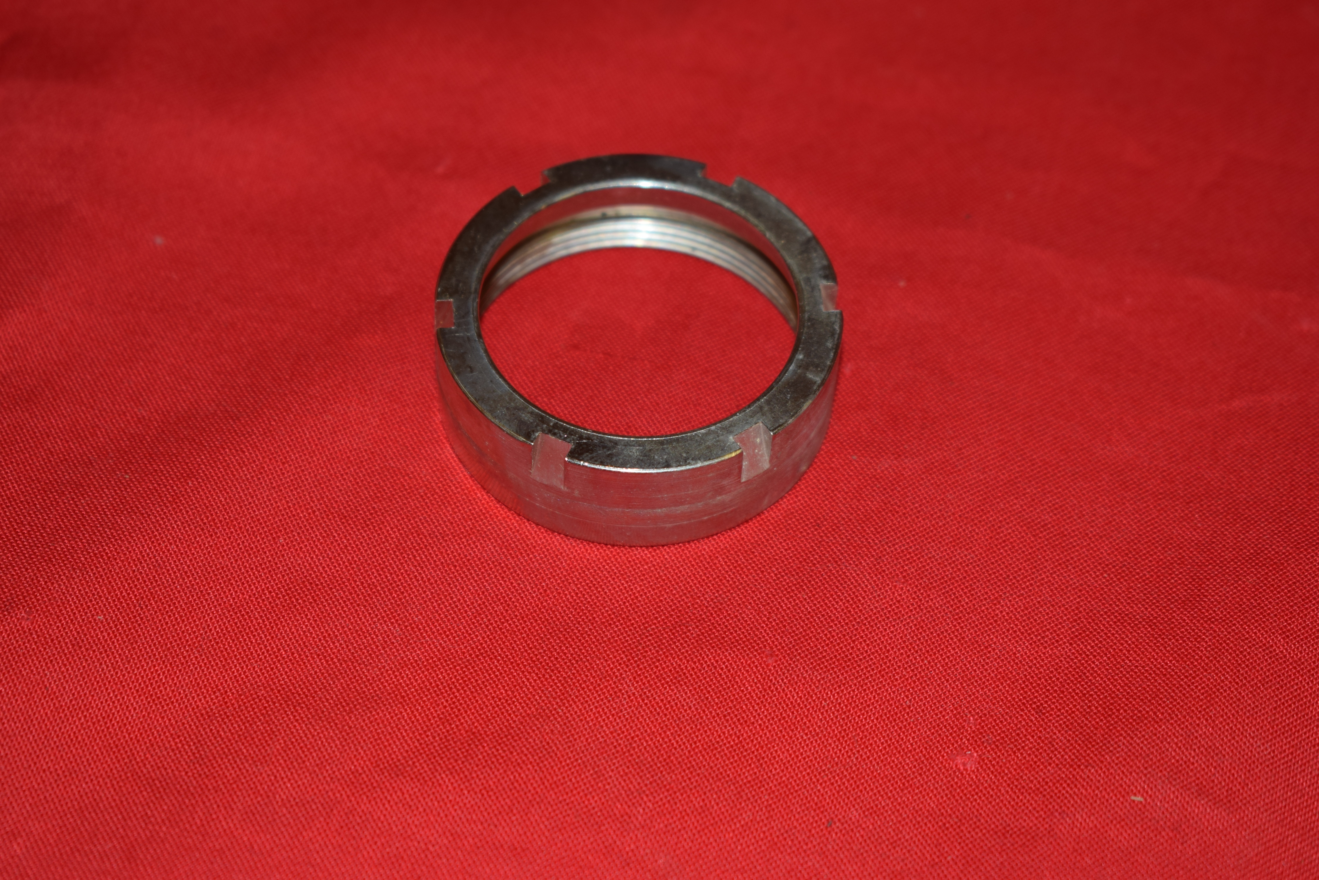 Exhaust pipe nut Harley J JD 1921-29, Nickel