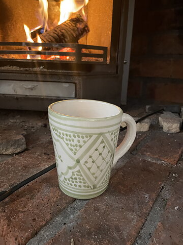 Moroccan Home - Mugg 12 cm Ljusgrön