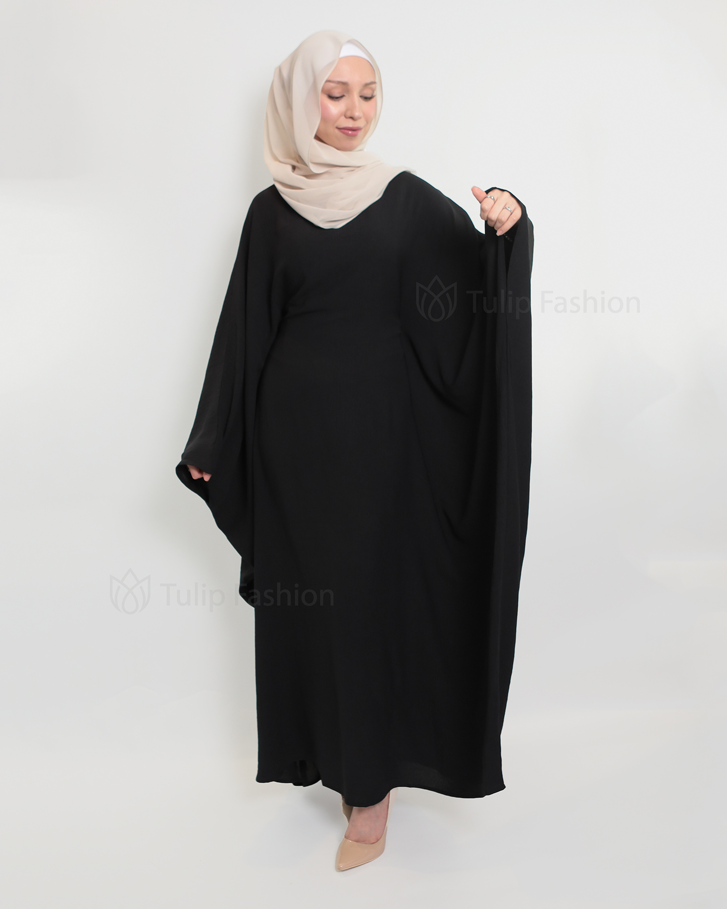 Amani  Abaya - Black - 2