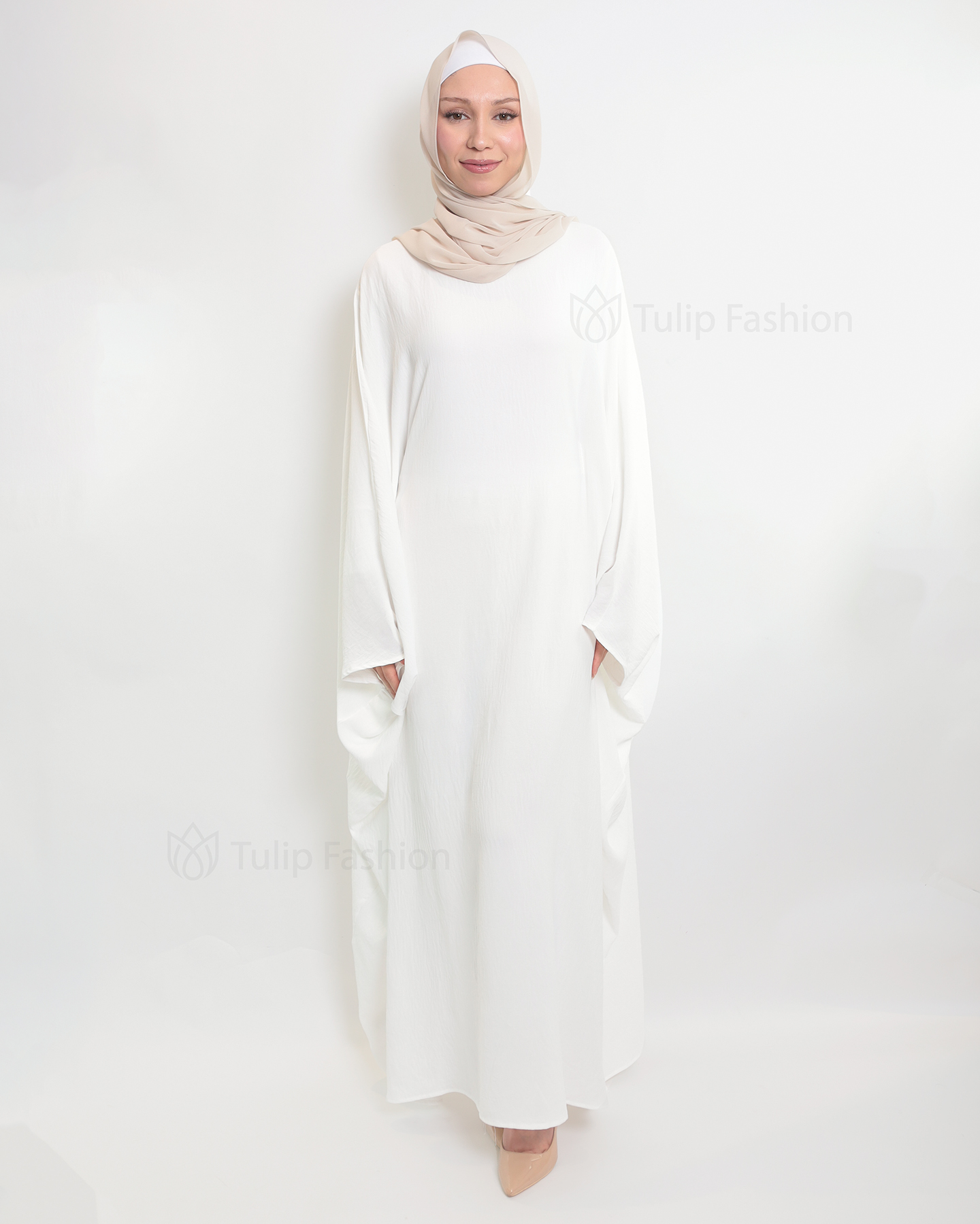 Amani  Abaya - White - 2