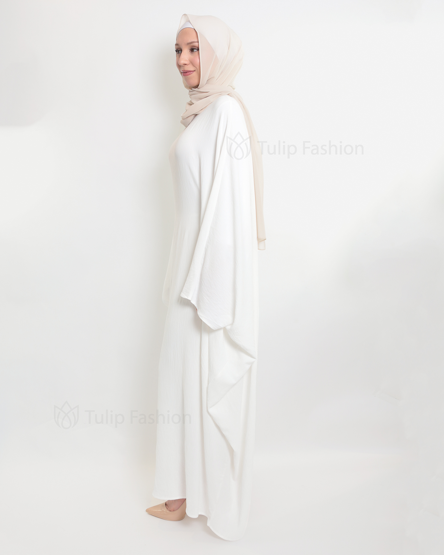 Amani  Abaya - White - 3