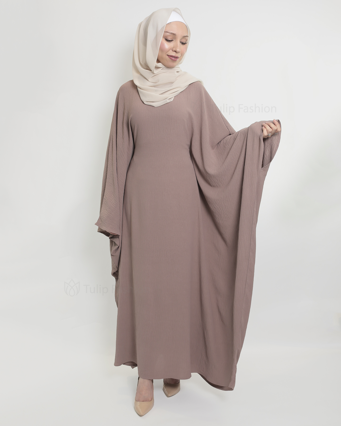 Amani  Abaya - Taupe - 2