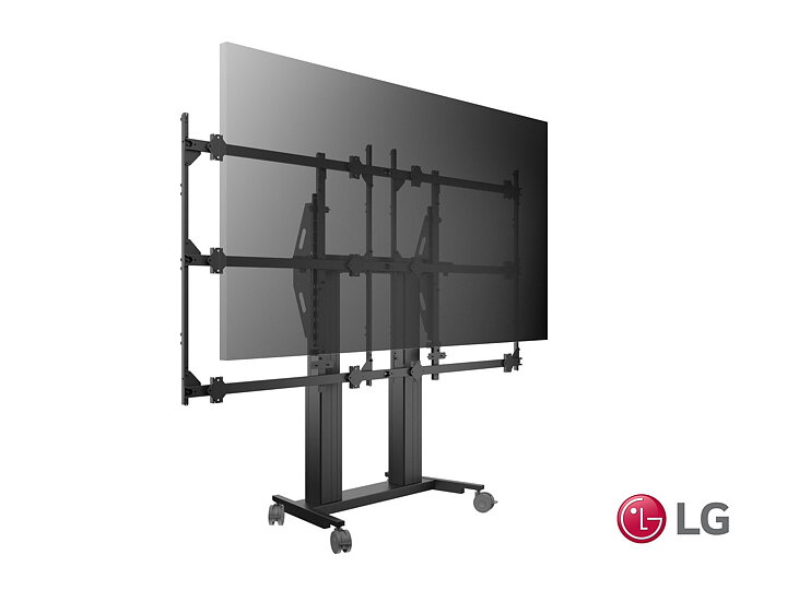 M Pro Series LG LED Floorstand Motorized All In One LAEC018-GN2 163"