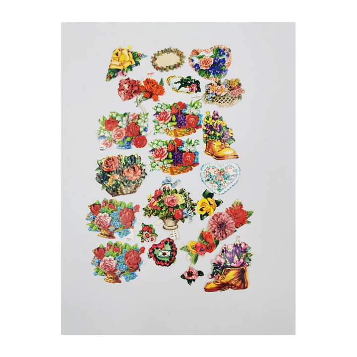 Kirjanmerkit Second Hand - Mixed Flowers Vintage Set 3