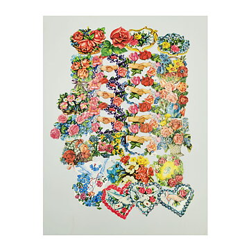 Bookmarks Second Hand - Mixed Flowers Vintage Set 4