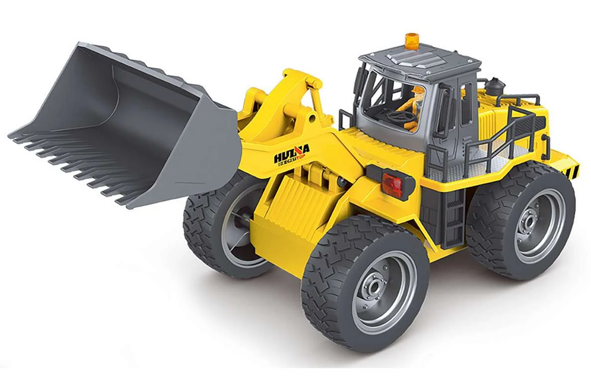 HUINA Hjullastare R/C 1:18, 2,4 GHz Lipo, 9 kanaler