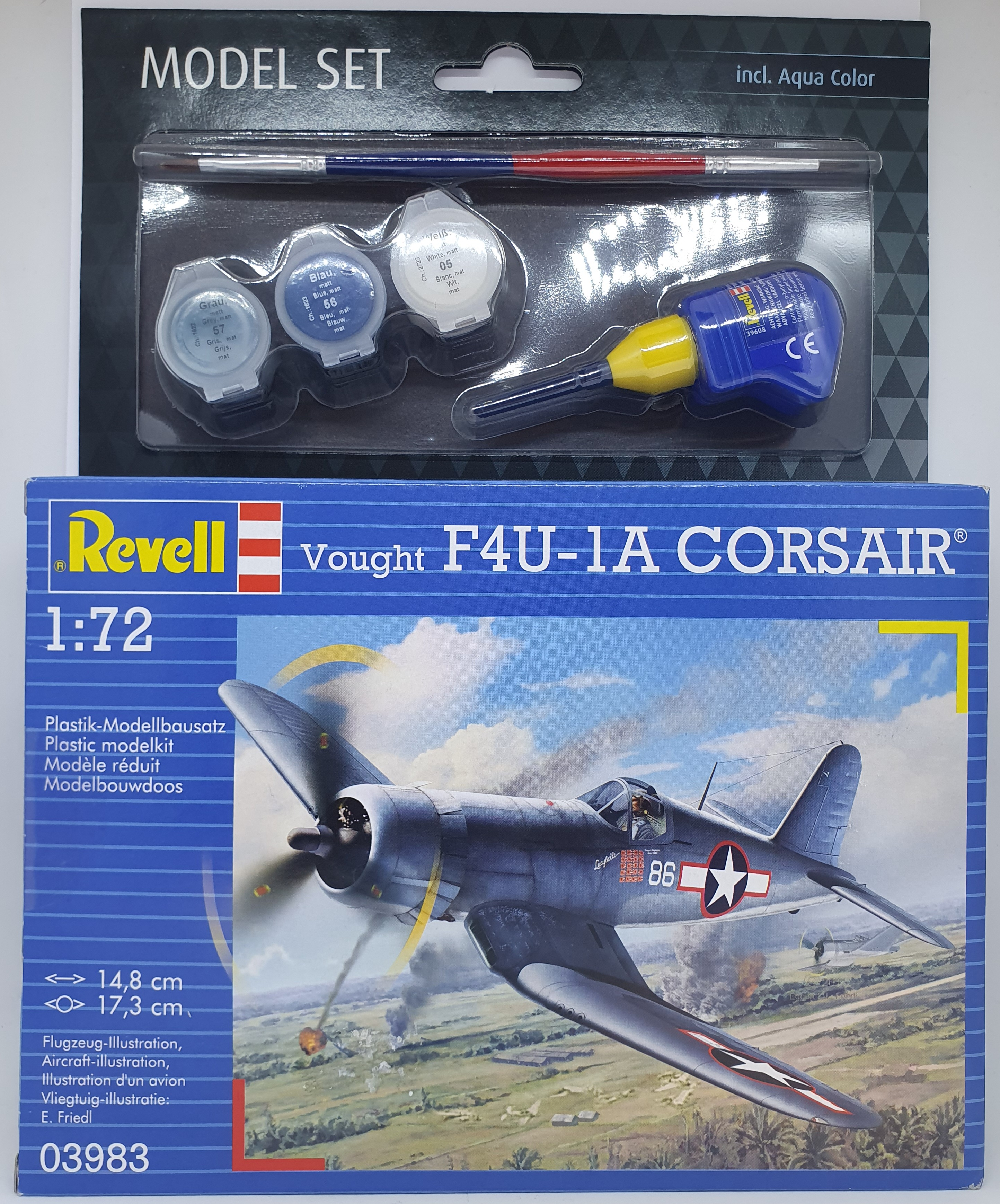 Maquette Revell Model Set Vought F4U-1D Corsair - Maquette