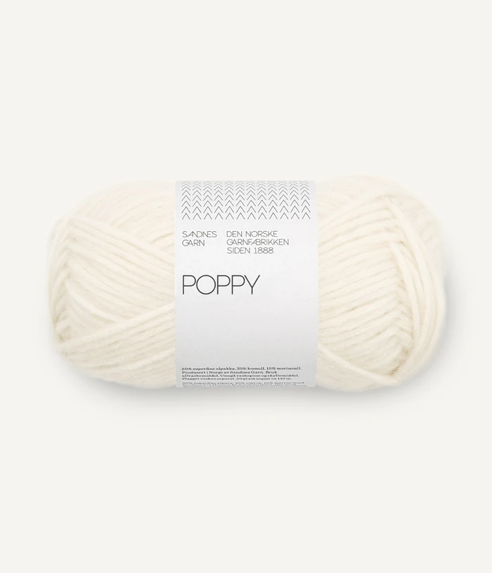 POPPY White 1002  | Sandnes Garn