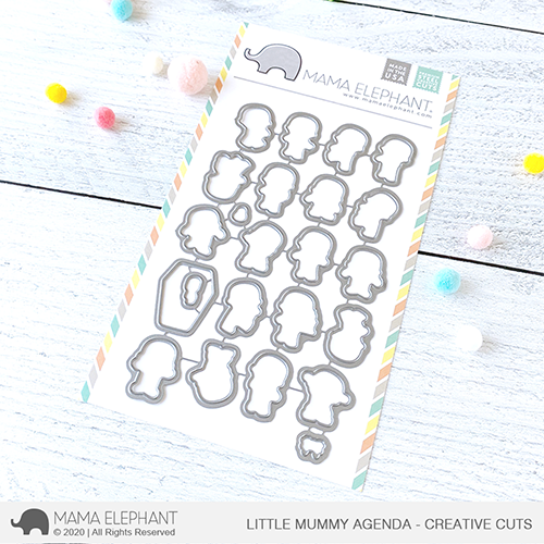 MAMA ELEPHANT- LITTLE MUMMY AGENDA STAMP & DIE SET - 2