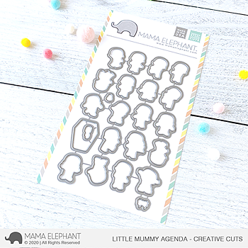 MAMA ELEPHANT- LITTLE MUMMY AGENDA STAMP & DIE SET