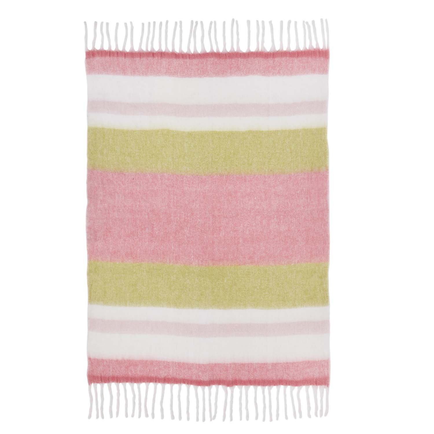 Pläd / Stripes / Coral