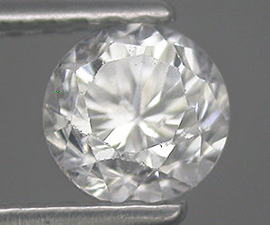Hermosa y brillante piedra preciosa de circón blanco natural redonda de 5 mm