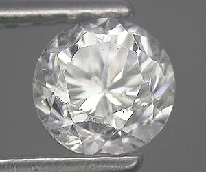 Hermosa y brillante piedra preciosa de circón blanco natural redonda de 5 mm