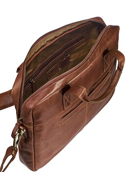 DERBY OF SWEDEN   Leather Line Briefcase